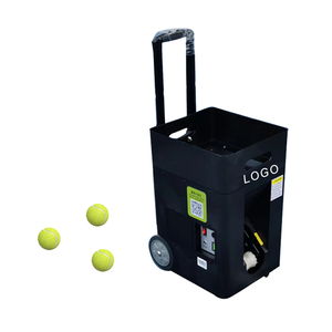Máquina Lanzapelotas de Tenis y Pádel Portátil con 50 <span class=keywords><strong>Pelotas</strong></span>, Control Remoto por Aplicación para Entrenamiento en Interiores y Exteriores - Product Image 4