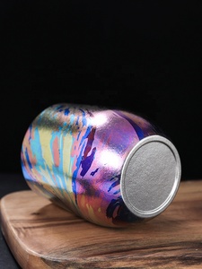 Taza de Café de Viaje de Doble Pared de Titanio con Tapa, Mini Botella de Agua, Taza Térmica Aislada con Impresión de Seda para Hogar y Oficina - Product Image 4