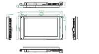 7 "pulgadas Mini ordenador pantalla táctil Android HMI Monitor Panel Industrial Pc con Wifi