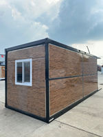 Conteneur de sécurité en acier pliable préfabriqué modulaire préfabriqué portable Hôtel et maison résidentielle Conteneur de construction de maison