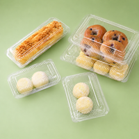 Contenitore in Plastica Trasparente a Conchiglia per Insalata, Torte, Biscotti, Dessert, Sushi, Sandwich, Hamburger, Imballaggio da Asporto