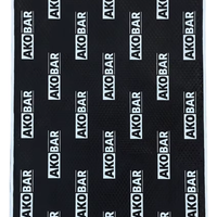 Feuille d'insonorisation automobile en aluminium butyle AKOBAR 50x30cm, petite feuille d'amortissement auto de 80 mil pour panneau de porte