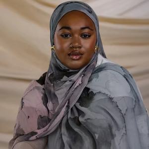 Nova Vela Aquarela Pedra Impresso Modal Hijab Lenços Ombre Mármore Soft Rayon Viscose Mulheres Muçulmanas Xale - Product Image 2