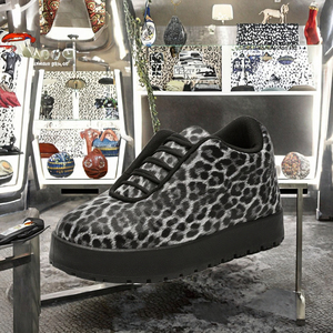 Botas Casuales de Caña Alta para Hombre, Suela Gruesa, Parte Superior de Cuero de Microfibra Ultrafina, Diseño Personalizable, Zapatos Casuales de Invierno a la Moda, Goma - Product Image 3