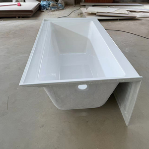 Delantal de remojo de acrílico blanco moderno con masaje de <span class=keywords><strong>hidromasaje</strong></span> y <span class=keywords><strong>pies</strong></span> ajustables de soporte de acero <span class=keywords><strong>para</strong></span> uso en el baño - Product Image 5