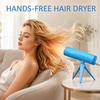 Sèche-cheveux sur pied 110 000 tr/min, multi-usages matinal, mains libres, 300 millions d'ions pour la nutrition des cheveux