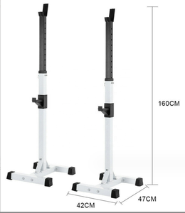 Estante de acero ajustable Power Squat Rack para uso en el gimnasio en casa Bancos y bastidores de potencia medio divididos Producto - Product Image 6