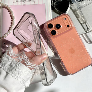 Funda Brillante para <span class=keywords><strong>Teléfono</strong></span> Celular, Funda Móvil Flexible de TPU, Fundas Brillantes para Mujer, para iPhone 17 15 Pro Max 16 14 - Product Image 3