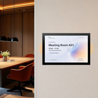 Panel de Montaje en Pared PoE Antirrobo para Tablet LED en Sala de Reuniones, Tablet Android Integrada en Pared con Pantalla Completa sin Marco, Panel de Asistencia NFC, SDK