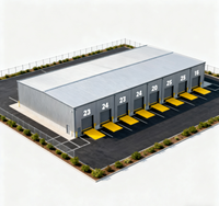 Entrepôt de structure en acier préfabriqué moderne à vente chaude-Assemblage rapide Résistance à la corrosion à haute température Couleur personnalisée