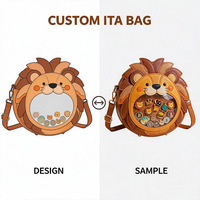 Sac Ita personnalisé pour femmes avec fenêtre transparente en PVC pour affichage de badges