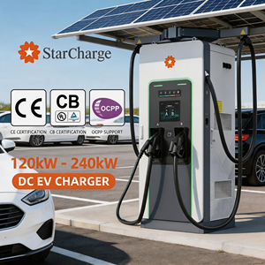 Bornes de recharge rapides pour véhicules électriques Starcharge Titan V5 UL CE 200kW-240kW avec écran tactile de 104 pouces et rétraction automatique du bras - Product Image 1