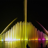 Fuente Atmosférica Flotante Personalizada con Iluminación para Estanques y Lagos, Decoración Acuática para Proyectos de Paisajismo Exterior