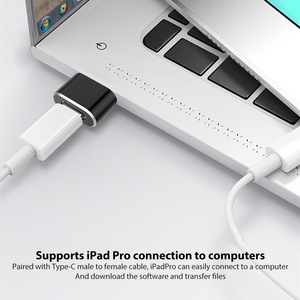 อะแดปเตอร์ยูเอสบี โอทีจี ชนิด ซีสำหรับ<span class=keywords><strong>ไอ</strong></span><span class=keywords><strong>โฟน</strong></span> 15/โทรศัพท์แฟลชไดรฟ์/คีย์บอร์ด/เมาส์การถ่ายโอนข้อมูลการชาร์จอลูมิเนียมอัลลอยด์ใหม่เอี่ยม - Product Image 3