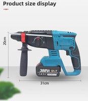 Marteau perforateur multifonctionnel sans fil 21V résistant aux chocs, de haute qualité, portatif
