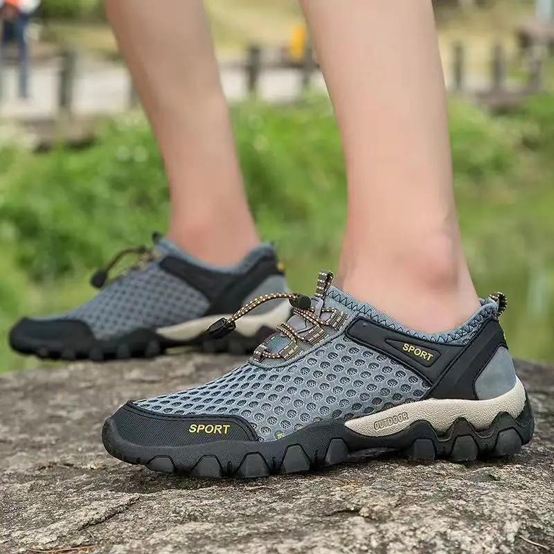 Scarpe sportive antiscivolo da esterno primavera e autunno in rete traspirante scarpe da trekking