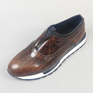 Chaussures bateau pour homme en cuir véritable à bout pointu, style britannique, semelle extérieure en caoutchouc confortable, toutes saisons - Product Image 2
