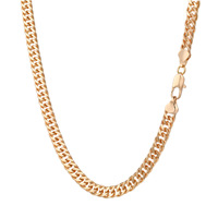 Collier unisexe en chaîne gourmette épaisse, brillante, minimaliste et chic, résistant à la rouille, idéal pour anniversaire ou couple, vente en gros