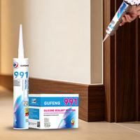 GUFENG 991 Mastic silicone direct pour fissures de béton, pour cadres de fenêtres et de portes