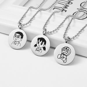 Desain sederhana liontin baja tahan karat <span class=keywords><strong>Doraemon</strong></span> kalung untuk wanita - Product Image 1