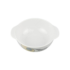 Personalizado redondo de melamina de plástico blanco cena tazón con tapa - Product Image 2