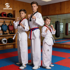 Uniforme <span class=keywords><strong>TAEKWONDO</strong></span> Woosung per Adulti e Bambini, DOBOK per Arti Marziali e Allenamento - Product Image 3