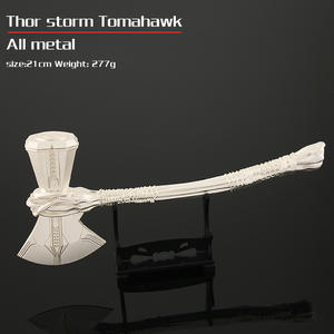Commercio all'ingrosso di alta qualità Full Metal <span class=keywords><strong>Thor</strong></span> Hammer <span class=keywords><strong>Marvel</strong></span> Mini Axe portachiavi Movie Avenger Toy - Product Image 4