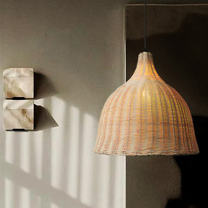 Lámpara Colgante <span class=keywords><strong>Reden</strong></span>, Creativa, Contemporánea, de Bambú y Ratán, LED, Superficie de Papel, Montada en Superficie, para Sala de Estar, Alto CRI 90 - Product Image 3