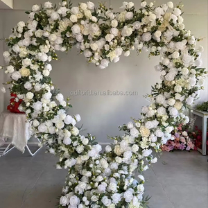 Arreglo Floral Artificial <span class=keywords><strong>de</strong></span> Seda Personalizado <span class=keywords><strong>de</strong></span> Lujo L103 <span class=keywords><strong>para</strong></span> Pedida <span class=keywords><strong>de</strong></span> Mano, Decoración <span class=keywords><strong>de</strong></span> Fondo <span class=keywords><strong>para</strong></span> Boda con Flores Artificiales <span class=keywords><strong>de</strong></span> Corazón Rosa, Arco <span class=keywords><strong>de</strong></span> Boda - Product Image 4