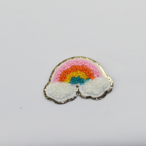 Hình Dạng Khác Nhau Thêu Các Bản Vá Lỗi Tự Dính Chenille Patches RTS Nhà Máy Bán Buôn Các Bản Vá Lỗi Tùy Chỉnh Với 3M Sticker - Product Image 3