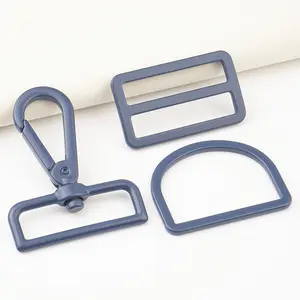 Women Bag Accessories Metal Hook D Ring 4/5" 1" 1.5" Tri Glide Buckle 20mm 25mm 38mm Snap Spring Hook Metal Fitting for Bags