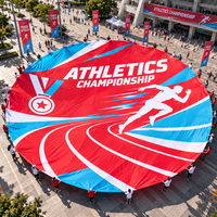 Wettbewerbs-Tuchbanner Riesige Fahne Stadion-Event Jubel-Flagge Super Breite Fußball-Fanflagge mit Individueller Bedruckung