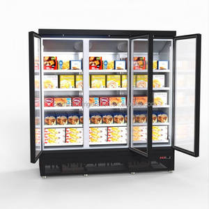 Refrigerador Vertical Comercial para Supermercado, Puerta de Vidrio, Equipo de Refrigeración con Ventilador, 1800L, Control Digital - Product Image 1