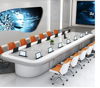 Mobilier commercial Mobilier de bureau moderne Conseil Salle de réunion Salle de bureau Bureau exécutif Table de conférence Ensemble de chaises