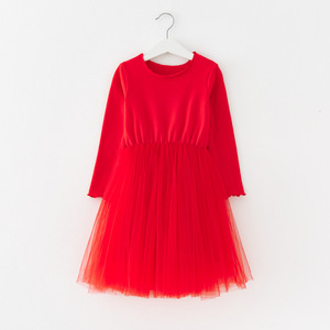 2023 <span class=keywords><strong>autunno</strong></span> e inverno manica lunga in morbido cotone Baby Girl Dress pizzo Tutu Toddler Girls Dresses - Product Image 4