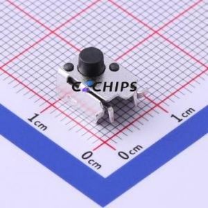 TS-1034-A5B3-D2 Tactile Switch SMD Switch Single Pole Single Throw Round Button 2.5N Horizontal Mount - Product Image 1