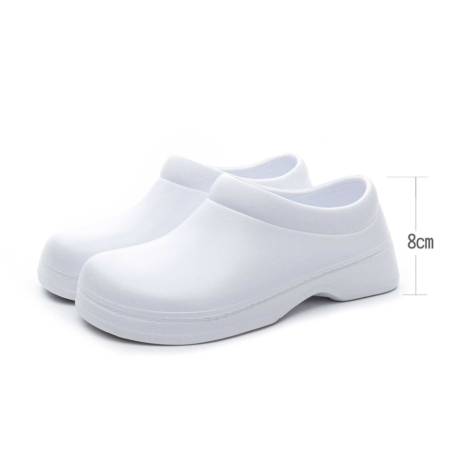 Flat-top anti-slip shoes 2501 white