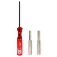 Ensemble de 3 embouts de tournevis de sécurité 3,8 mm + 4,5 mm + Tri-Wing pour NES SNES N64 Game Boy Wii, outils de réparation de tournevis