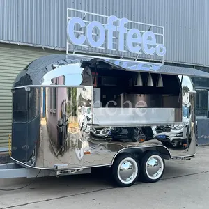 UK Popular Stainless Steel Hot <b>Dog</b> Fast Food Cart Commercial Mobile Food Trailer - Product Image 1
