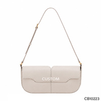Tas Selempang Wanita Grosir Custom East-West, Tas Bahu PU Retro Halus, Tas Selempang Jinjing