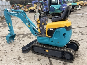 Mini-excavatrice Kubota d'occasion, modèle 2010, 1 à 2 tonnes, diesel, pour usage agricole, 80% neuve, mini-pelle d'occasion, excavatrice d'occasion. - Product Image 3