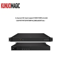 Codificador Multicast UDP KUNUOMAGIC 12/16/24CH 1080P 60FPS H.265/H.264, Transmisor de Video por Cable ASI para Sistemas de Cabecera, Montaje en Rack