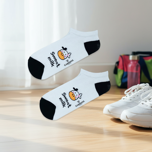 Chaussettes de sport pour filles Patik, respirantes, sans couture, en nylon, transparentes, motif coloré de dessins animés, taille unique, pour usage quotidien - Product Image 3
