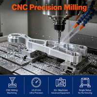 Pièce de structure de montage d'armature de drone en aluminium 2024 usinée sur mesure par CNC pour plateforme aérienne UAV