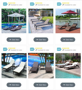 Pour <span class=keywords><strong>piscine</strong></span> côté coussin couvre extérieur Patio <span class=keywords><strong>jardin</strong></span> chaises longues en gros teck Double aluminium métal mobilier d'extérieur moderne - Product Image 6