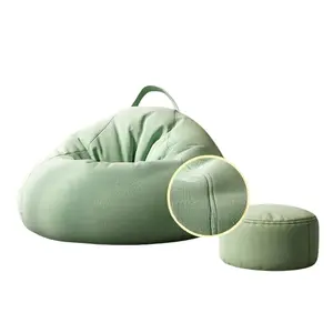 En çok satan ürünler özelleştirilebilir Nordic tembel kanepe ergonomi sandalye lüks fasulye torbası yumuşak kapak