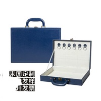 Boîte en cuir emballage cadeau outil boîte d'emballage cadre miroir transparent cosmétiques d'affaires haut de gamme impression couleur personnalisée