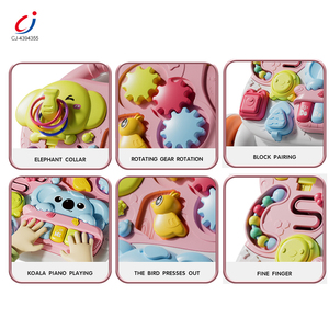 Chengji enfants bébé trotteur jeune enfant voiture multifonction piano apprentissage précoce sensoriel occupé activités jouets éducatifs bébé trotteur - Product Image 3