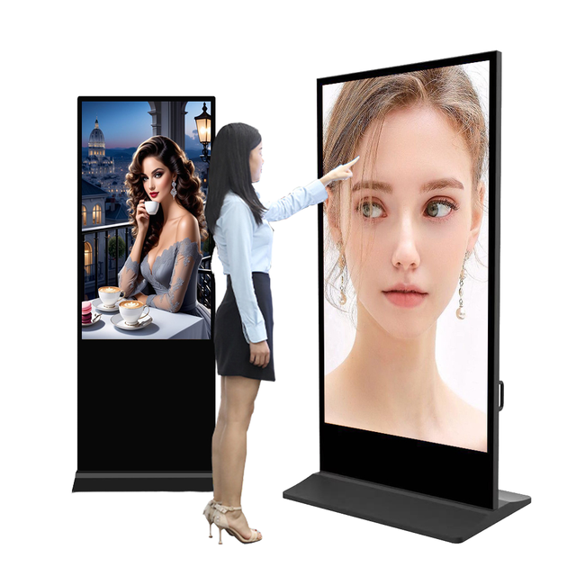 43 Inch Touch Screen Floor Stand Indoor Full Color Led Display Digital Signage Display Android Kiosk