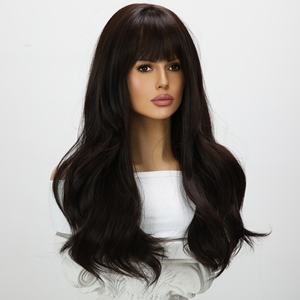 SMILCO sentetik peruk zarif mizaç doğal siyah yüksek sıcaklık ipek hava patlama kıvırcık saç peruk için parti malzemeleri - Product Image 3